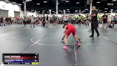 102 lbs Round 6 (8 Team) - Aggie Terpening, U2 Women Of The Uprising vs Francesca Dasilva, Validus WC