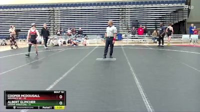 140 lbs Round 2 (10 Team) - Cooper McDougall, Wolfpack WC vs Albert Glimcher, Legend Wrestling