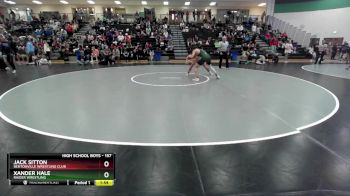 157 lbs Cons. Round 3 - Jack Sitton, Bentonville Wrestling Club vs Xander Hale, Raider Wrestling