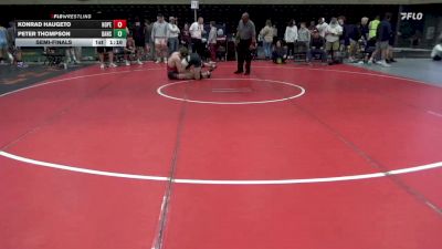 160 lbs Semifinal - Konrad Haugeto, Hopewell vs Peter Thompson, Dansville