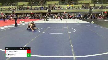 95 lbs Quarterfinal - Easton Rossman, ROCORI vs Adrian Mincey, S.O.A.R.R. Elite Wrestling