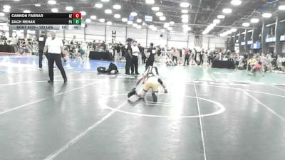 120 lbs Consi Of 8 #1 - Cannon Farrar, AZ vs Zach Rehak, PA