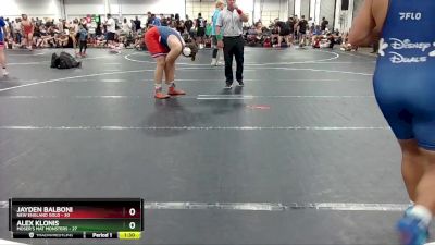 215 lbs Round 2 (6 Team) - Jayden Balboni, New England Gold vs Alex Klonis, Moser`s Mat Monsters