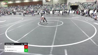 50 lbs Quarterfinal - Sterling Welsh, Patriot Mat Club vs Hudson Anderson, Roseburg Mat Club