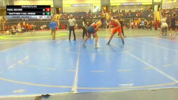 184 lbs Champ. Round 2 - Matthew Cael Green, Georgetown (KY) vs Paul Moore, Liberty U