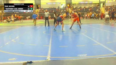 184 lbs Champ. Round 2 - Matthew Cael Green, Georgetown (KY) vs Paul Moore, Liberty U