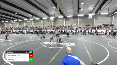 58 lbs 5th Place - Loran Richmeier, Farmington Youth Wrestling vs Kason Murray, Bloomfield Youth Wrestling