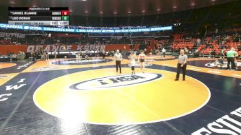 3A 150 lbs Champ. Round 1 - Leo Rosas, West Chicago (H.S.) vs Daniel Blanke, Barrington