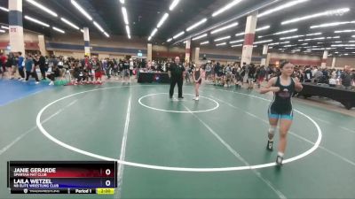 106 lbs Quarterfinal - Janie Gerarde, Spartan Mat Club vs Laila Wetzel, NB Elite Wrestling Club