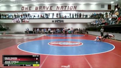 150 lbs 4th Wrestleback (16 Team) - Miles Mason, Oglethorpe County vs JESSIE COFIELD, Commerce Hs