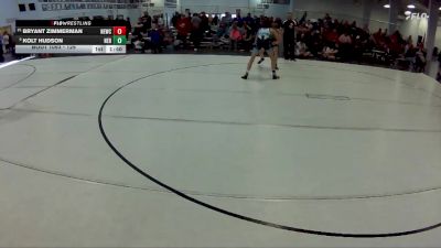 129 lbs Champ. Round 2 - Kolt Hudson, Nebraska vs Bryant Zimmerman, Nebraska Elite Wrestling Club