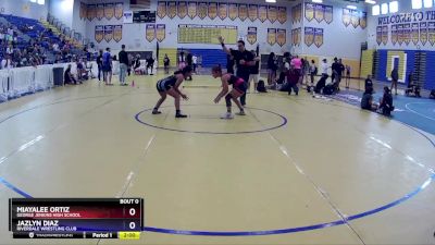 108 lbs 3rd Place Match - Jazlyn Diaz, Riverdale Wrestling Club vs Miayalee Ortiz, George Jenkins High School