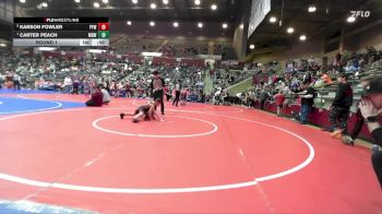 81 lbs Round 1 - Carter Peach, Mighty Bluebirds Wrestling vs Karson Fowler, Panther Youth Wrestling-CPR