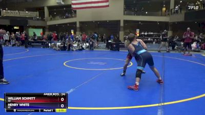 132 lbs Cons. Round 4 - William Schmitt, WI vs Henry White, KS