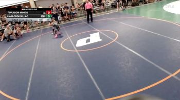 73-78 lbs Semifinal - Paxson Minkie, Alber Athletics vs Liam Crousillac, Gulf Coast Wrestling Club