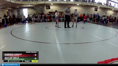 83 lbs Champ. Round 2 - Braylen Wells, Contenders Wrestling Academy vs Harrison Sarault, Quaker Wrestling Club