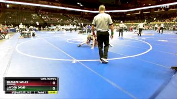 150 Class 2 lbs Cons. Round 2 - Deagen Pasley, Savannah vs Jayden Davis, Boonville