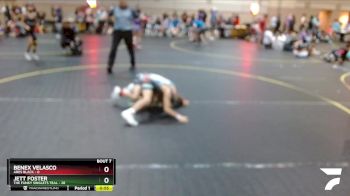 65 lbs Semis & 1st Wrestleback (8 Team) - Benex Velasco, Ares Black vs Jett Foster, The Funky Singlets Teal