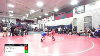 190 lbs Cons. Round 4 - Joaquin Pilego-Lima, El Cajon Valley vs Alan Cruz, Orange Glenn