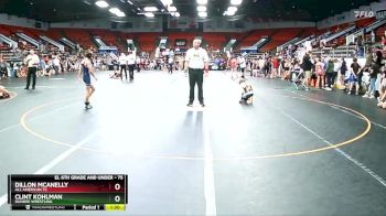 75 lbs Quarterfinal - Clint Kohlman, Dundee Wrestling vs Dillon McAnelly, All American TC