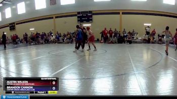 86 lbs Quarterfinal - Austin Wilson, Rhyno Academy Of Wrestling vs Brandon Cannon, Center Grove Wrestling Club