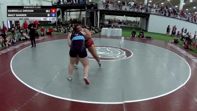 207 lbs Gabriella Oregon, Ohio Scarlet vs Macy Barber, Nebraska