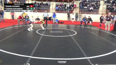 75_B lbs Consi Rd 1 32 #2 - Rowan Colebert, Bradford vs Connor Hutchinson, Central Columbia