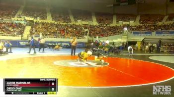 D2-120 lbs Cons. Round 3 - Diego Diaz, Canyon Del Oro vs Jacob Marnelos, Campo Verde