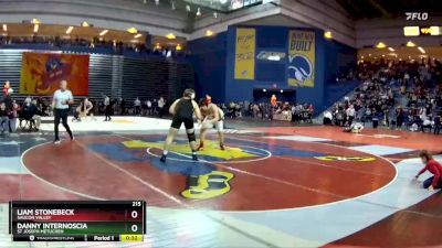 215 lbs Cons. Round 1 - Liam Stonebeck, Saucon Valley vs Danny Internoscia, St Joseph Metuchen