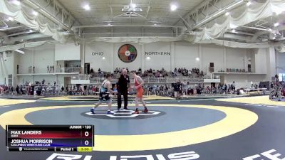 120 lbs Round 2 - Max Landers, Ohio vs Joshua Morrison, Columbus Wrestling Club