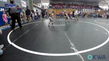 49 lbs Quarterfinal - Shepherd Hardin, Team Guthrie Wrestling vs River Coffelt, Bridge Creek Youth Wrestling