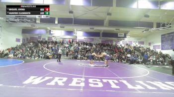 Boys 287 lbs Semifinal - Hunter Clements, Lassen Boys vs Miguel Avina, Gridley Boys