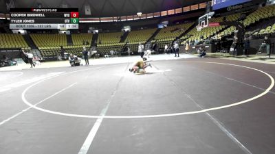 157 lbs Rr Rnd 1 - Cooper Birdwell, Wyoming vs Tyler Jones, Utah Valley