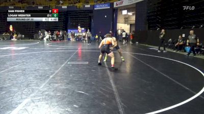 184 lbs Round Of 32 - Sam Fisher, Virginia Tech vs Logan Webster, Chattanooga