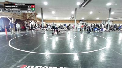 103 lbs Quarterfinal - Madison Bara, Bath vs Peyton Schneck, Emmaus