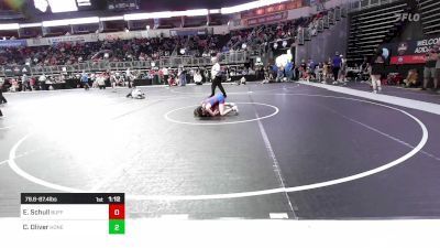 79.6-87.4 lbs Semifinal - Elizabeth Schull, Buffalo Youth Wrestling vs Celes Oliver, Honey Badgers Wrestling Club