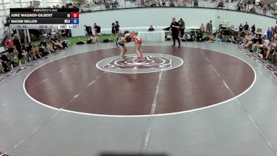 135 lbs June Wagner-Gilbert, Indiana vs Naomi Miller, North Dakota Blue