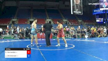 220 lbs Rnd Of 32 - Eric Hernandez, Michigan vs Jacob Christensen, California