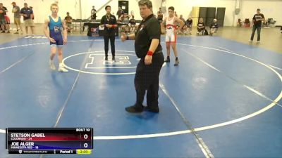 130 lbs 2nd Wrestleback (8 Team) - Stetson Gabel, Colorado vs Joe Alger, Minnesota Red