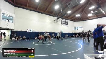 125 lbs Cons. Round 3 - Hayden Ancheta, San Francisco State vs Omar Green, College Of The Redwoods