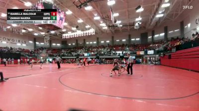 132 lbs Champ. Round 1 - Zaniah Najera, Montwood vs Isabella Malcolm, Coppell