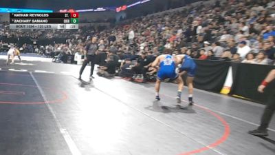 120 lbs Consi Of 4 - Nathan Reynolds, St. John Bosco (SS) vs Zachary Samano, Chino (SS)