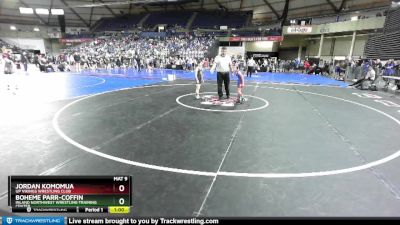 56 lbs Champ. Round 2 - Boheme Parr-Coffin, Inland Northwest Wrestling Training Center vs Jordan Komomua, UP Vikings Wrestling Club