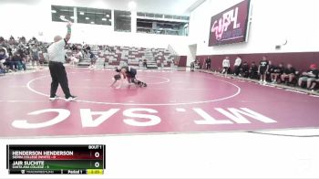 133 lbs Round 1 (3 Team) - Jair Suchite, Santa Ana College vs Henderson Henderson, Sierra College (White)