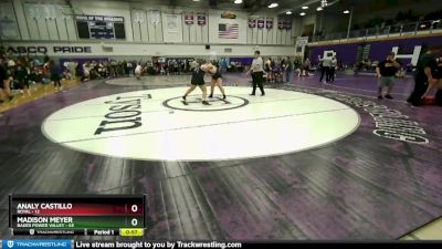 235 lbs Cons. Semi - Madison Meyer, Baker Power Valley vs Analy Castillo, Royal