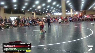 75 lbs Placement (16 Team) - Breton Duhon, Gladiator Academy vs Everett Harper, Williamson County WC