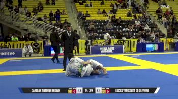 Carleak Antoine Brown vs Lucas Yan Souza De Oliveira 2025 World Jiu-Jitsu IBJJF Championship
