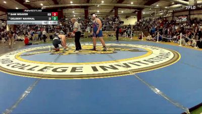 285 lbs Cons. Round 2 - Sam Weaver, Reno vs Delbert Navrkal, Spring Valley