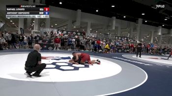 Masters B FS - 100 lbs Cons. Round 3 - Rafael Lovato, Oklahoma vs Anthony Esposito, Hillcrest High School Wrestling
