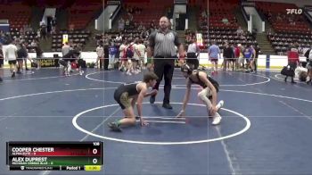 108 lbs Quarterfinals (8 Team) - Alex Duprest, Michigan Cobras Blue vs Cooper Chester, Alpha Elite